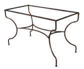 Pied de table en fer forgé Simple rectangulaire cintré