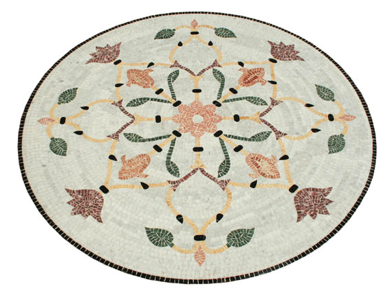 Table Mosaïque byzantine Motif "Fleur 7"