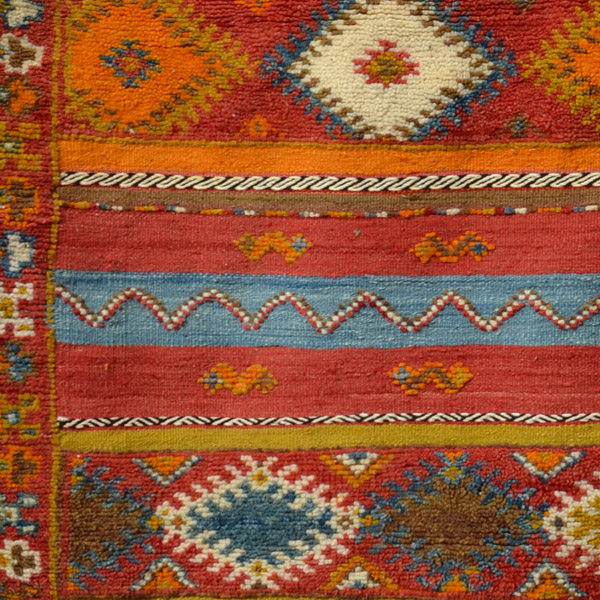 tapis berbère marocain Glaoua 1.95/1.55 m ; 530 €